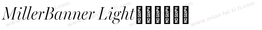 MillerBanner Light字体转换